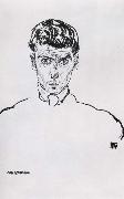Egon Schiele Portrait of a PGutersloh painting